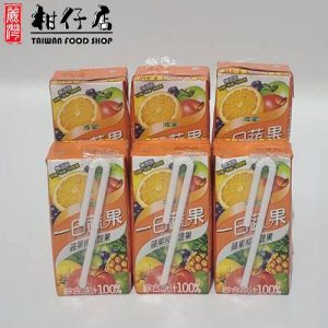 波蜜 – 台灣進口-一日蔬果100蘋果柳橙蔬果 160ml×6包/x24包