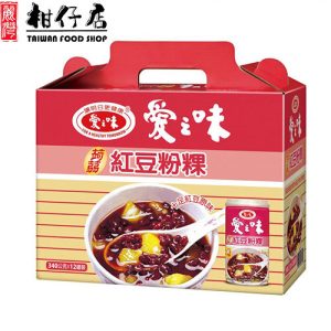 愛之味 – 台灣進口-愛之味-蒟蒻紅豆粉粿340g×12罐（禮盒裝）