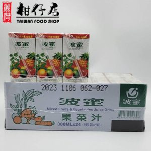 波蜜 – （台灣進口）波蜜果菜汁300ml(鋁箔包）×6包×4=24包